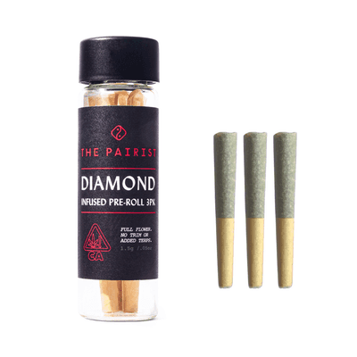 The Pairist Diamond Infused Preroll 0.5g Hybrid Blue Runtz 3pk 1.5g