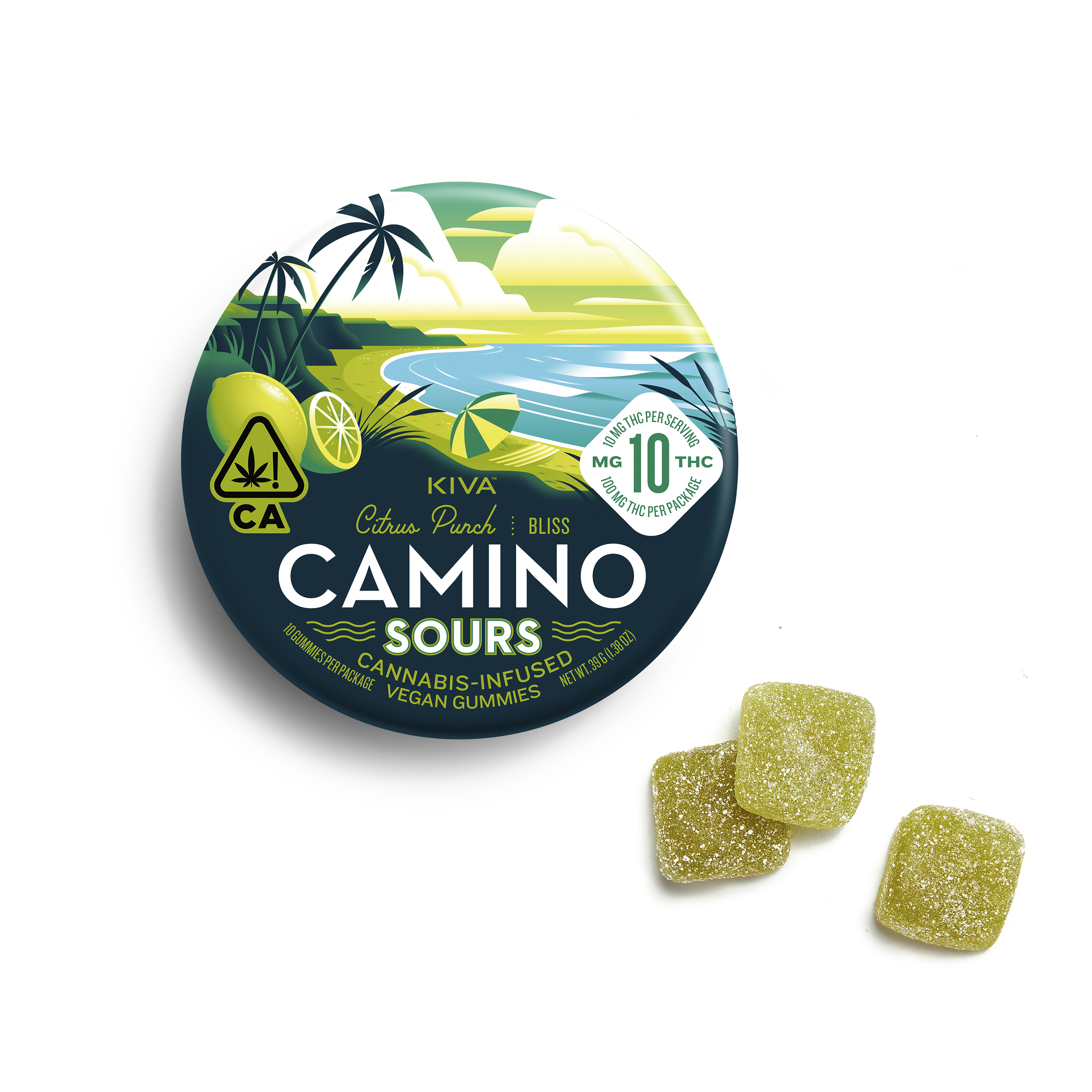 A photograph of Camino Sours Citrus Punch (100mg/10ct)