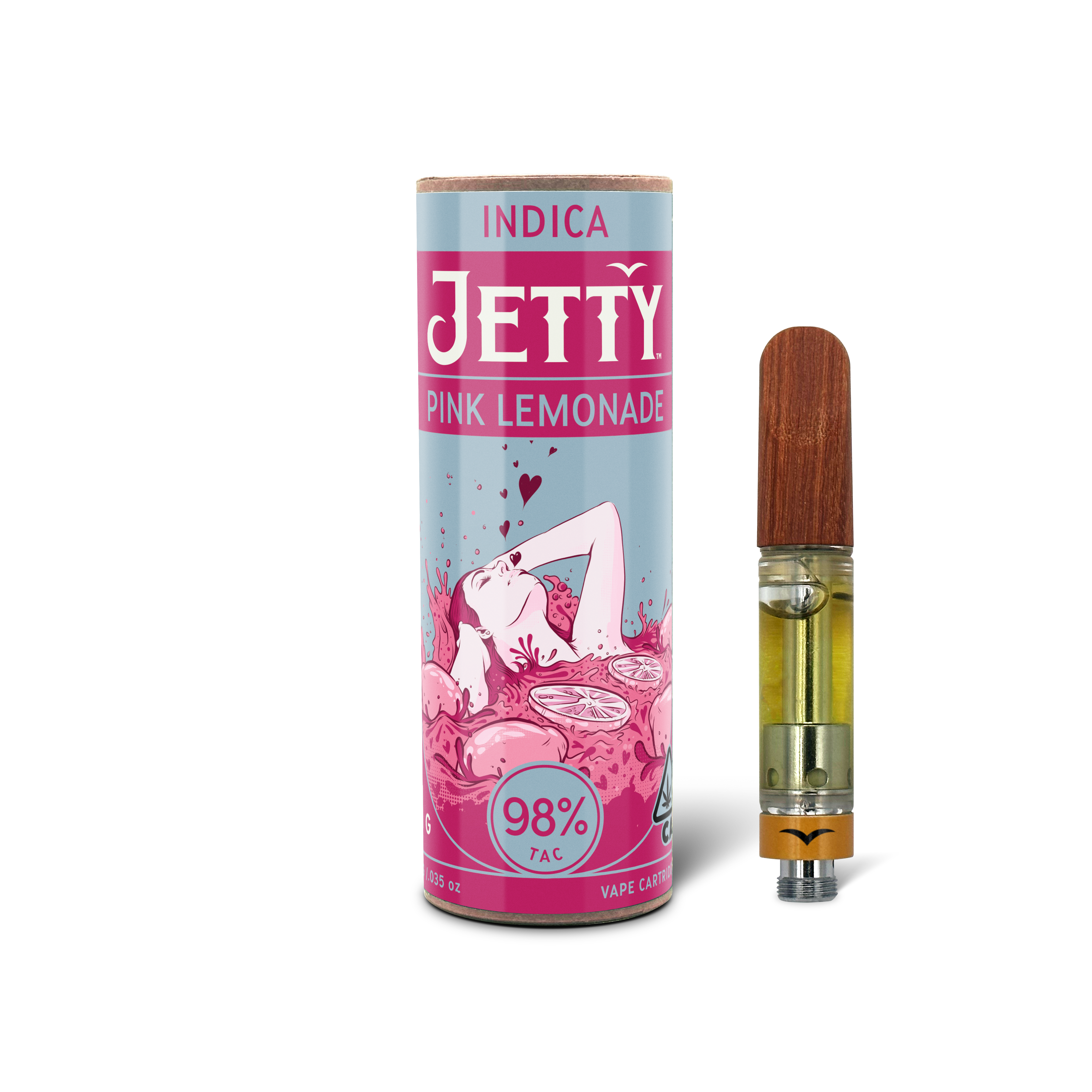 A photograph of Jetty Cartridge 1g Pink Lemonade