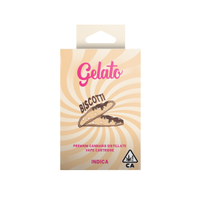 A photograph of Gelato Flavors Cartridge 1g Indica Biscotti