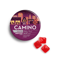 A photograph of Camino Gummies Holiday Punch