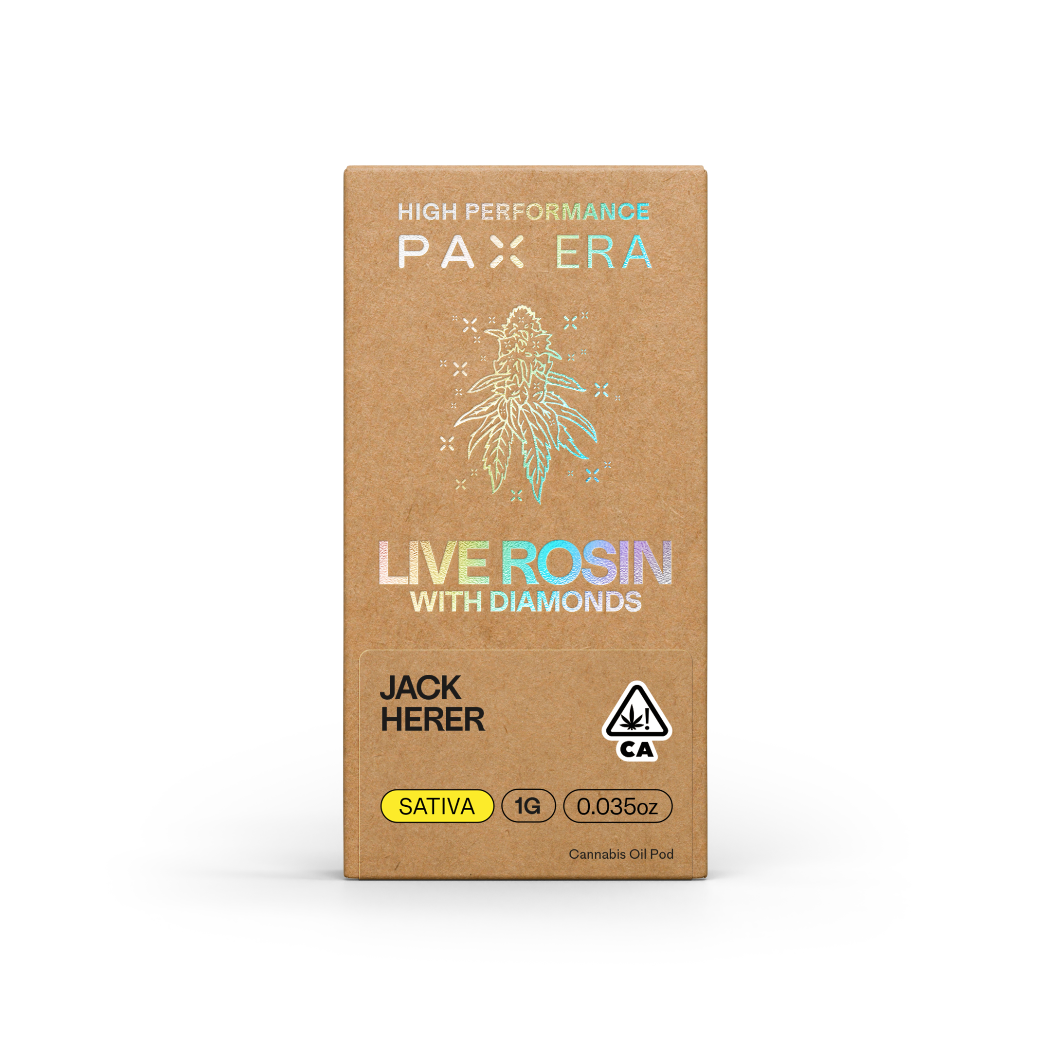 A photograph of PAX Live Rosin Pod 1g Sativa Jack Herer