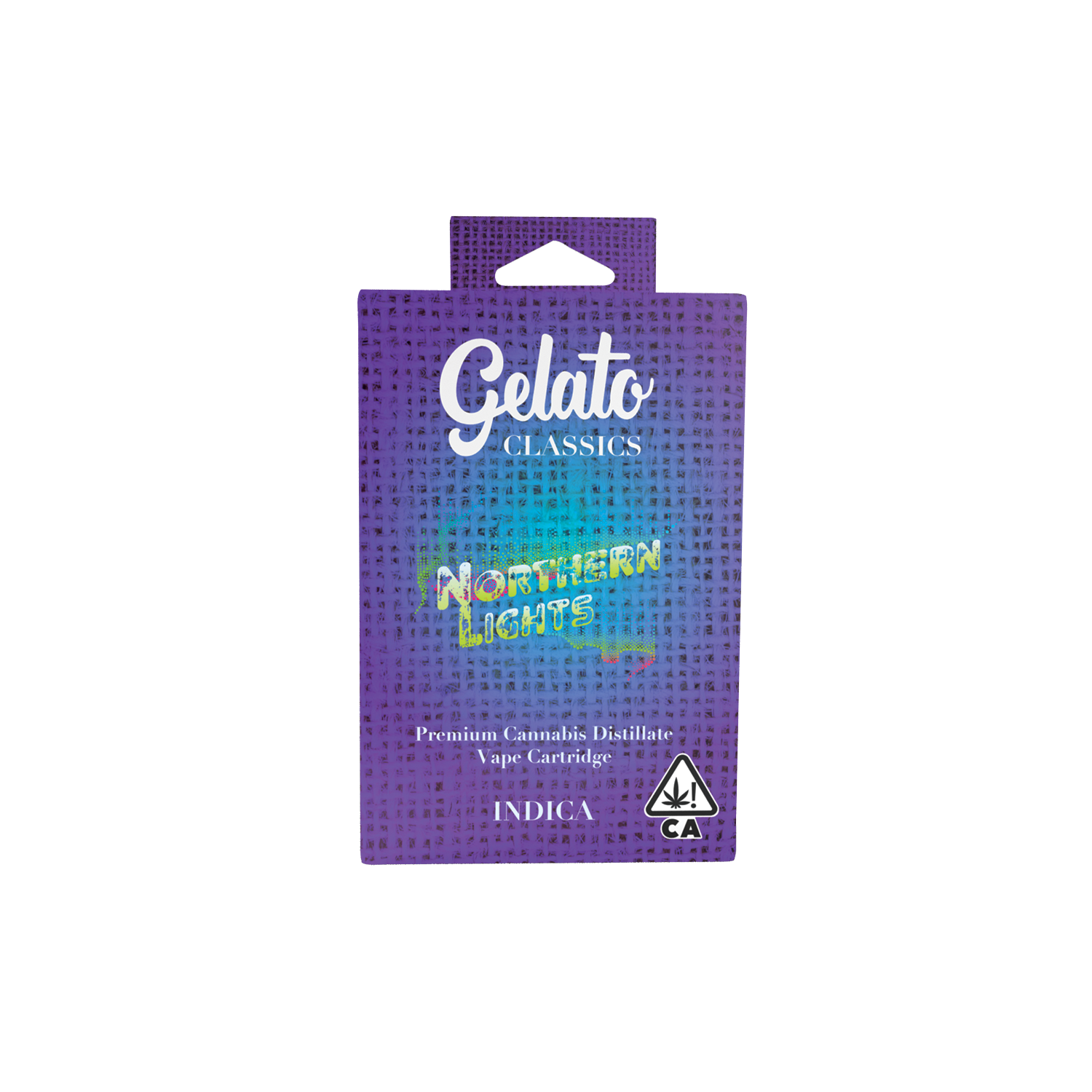 A photograph of Gelato Classics Cartridge 1g Indica Northern Lights