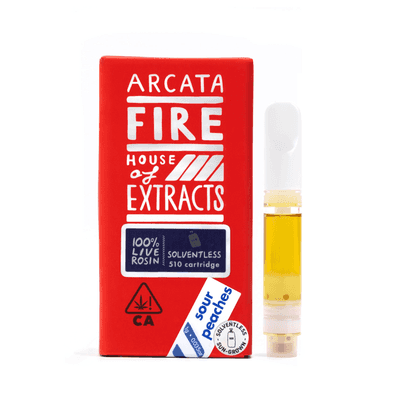 Arcata Fire 100% Live Rosin Cartridge 1g Sativa Sour Peaches