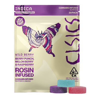 CLSICS Live Rosin Gummies Indica Wild Berry 20-Piece