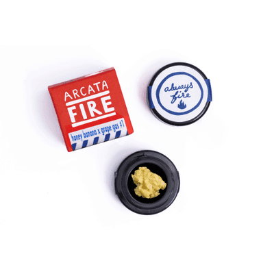 Arcata Fire T1 100% Live Rosin Cold Cure Concentrate 1g Hybrid Honey Banana x Gr