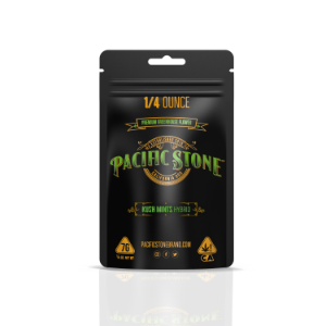 A photograph of Pacific Stone Flower 7.0g Pouch Hybrid Kush Mints