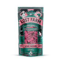 A photograph of Lost Farm Chews Watermelon Gelato