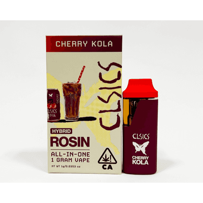 CLSICS Live Rosin All-In-One Cartridge 1g Hybrid Cherry Kola
