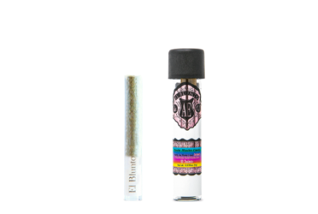 A photograph of El Blunto Rose Hash Jointo 1g Indica Yacht Master Punch 16ct