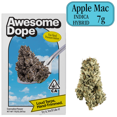 Awesome Dope Indoor Flower 7g Indica Hybrid Apple Mac
