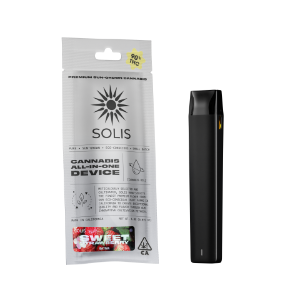 A photograph of Solis All-in-One Vape 1g Sativa Sweet Strawberry