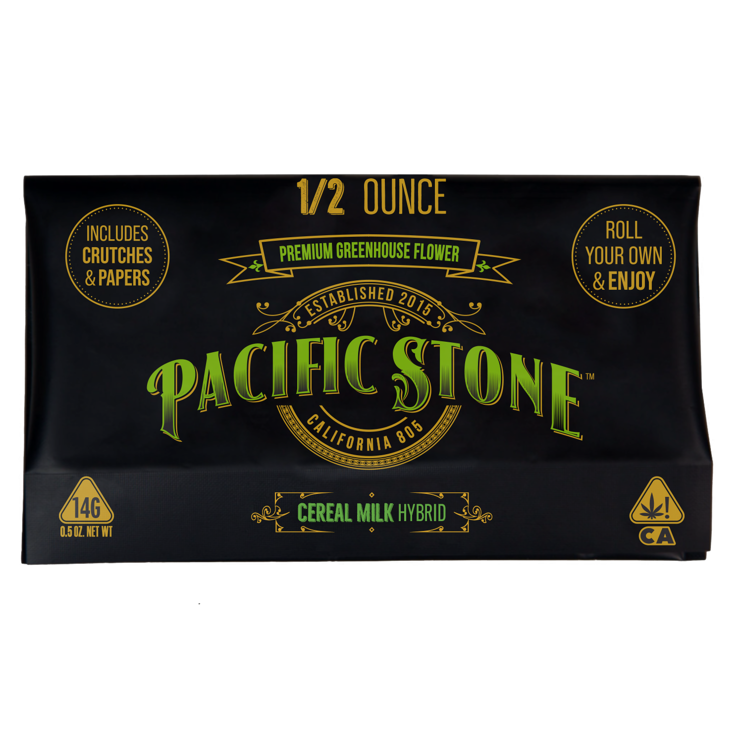 A photograph of Pacific Stone Roll Your Own Sugar Shake 14.0g Pouch Hybrid Cereal Milk