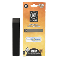 A photograph of Solis All-In-One Vape 1g Sativa Summer Lemon