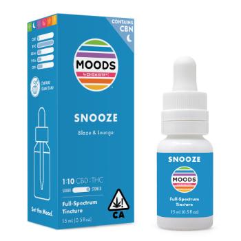 A photograph of Chemistry Moods Tincture 0.5oz Blue 1:10