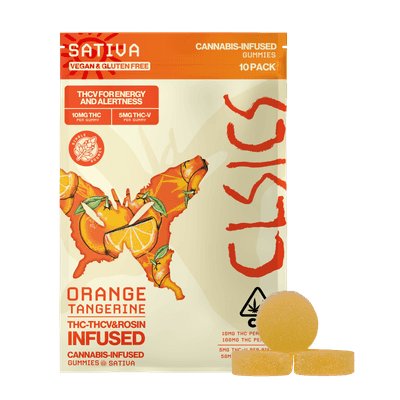 CLSICS Live Rosin Gummies Sativa THC/THC-V Orange Tangerine