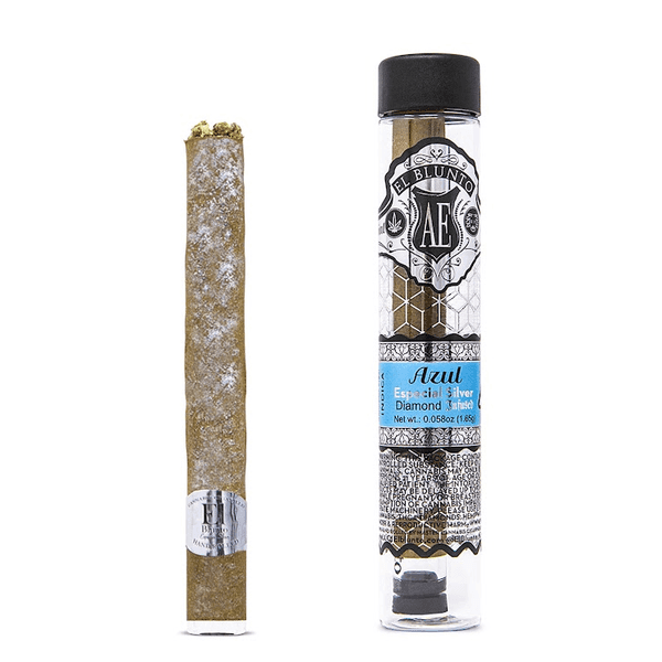 A photograph of El Blunto Silver Diamond Blunt 1.65g Indica Azul