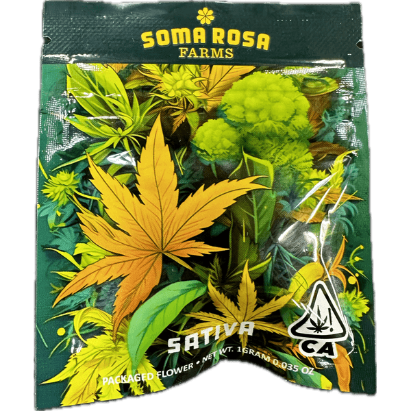 A photograph of Soma Rosa Flower 1g Sativa Lemon Royale