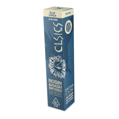 CLSICS Trifecta 1.2g Rosin Hash Preroll Sativa Blue Crack