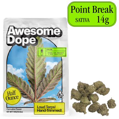 Awesome Dope Smalls Flower 14g Sativa Point Break