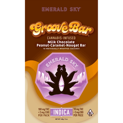 Emerald Sky GrooveBar 10ct 100mg Indica 10ct