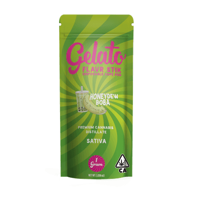 Gelato Flavors All-In-One 1g Sativa Honeydew Boba 10pk
