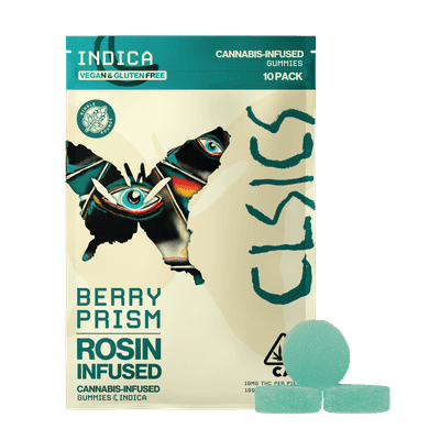 CLSICS Live Rosin Gummies Indica Berry Prism