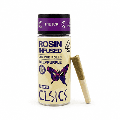 CLSICS Rosin Preroll 5pk .5g Indica Deep Purple