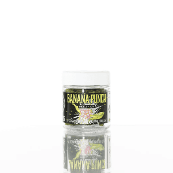 A photograph of Solis Flower 3.5g Indica Banana Punch (16ct)