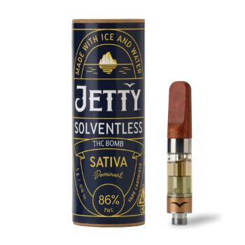 A photograph of Jetty Cartridge 0.5g Solventless THC Bomb