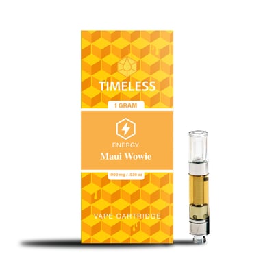 Timeless Cartridge Energy 1g Sativa Maui Wowie