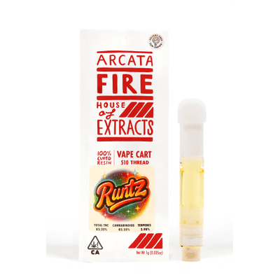 Arcata Fire 100% Cured Resin Cartridge 1g Hybrid Runtz