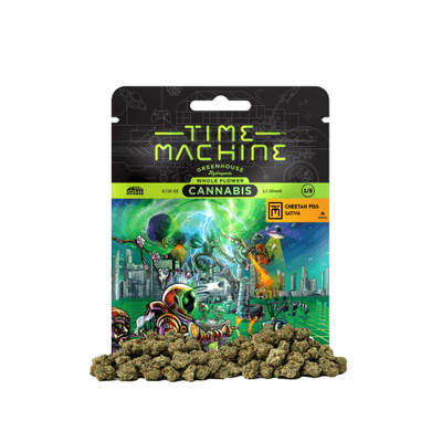Time Machine Flower 3.5g Sativa Cheetah Piss 16ct