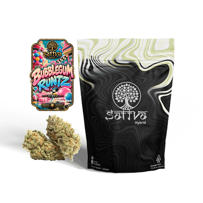Sattva Cannabis Flower 7g Hybrid Bubblegum Runtz