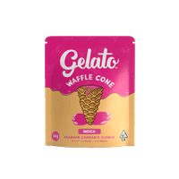 A photograph of Gelato Flower 3.5g Indica Waffle Cone