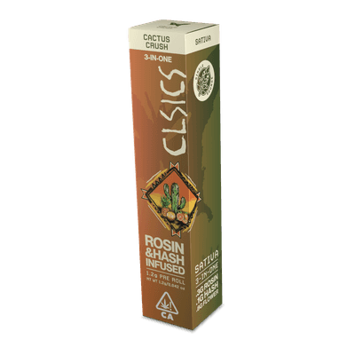 CLSICS Trifecta 1.2g Rosin Hash Preroll Sativa Cactus Crush
