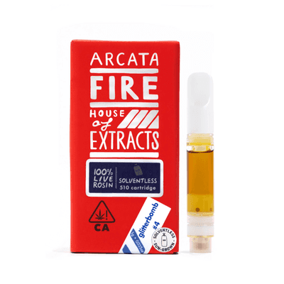 Arcata Fire 100% Live Rosin Cartridge 1g Indica Glitterbomb #4