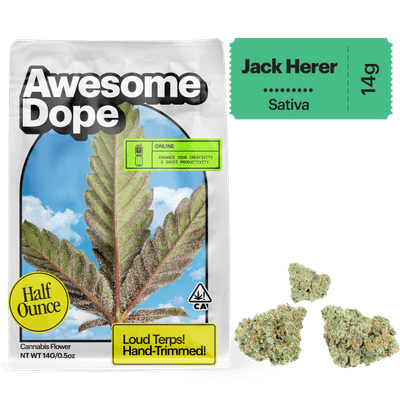 Awesome Dope Smalls Flower 14g Sativa Jack Herer