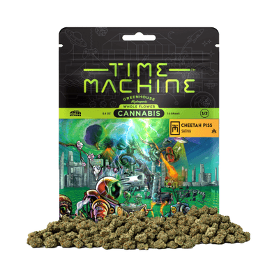 Time Machine Flower 14g Sativa Cheetah Piss 8ct