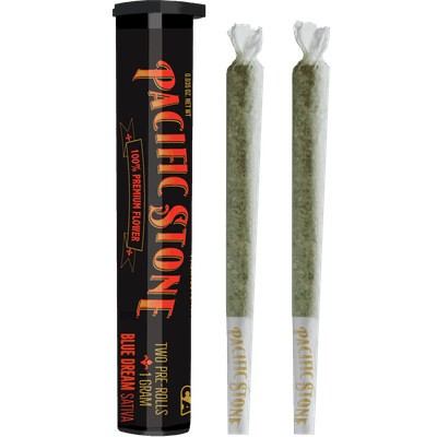 Pacific Stone Preroll 0.5g Sativa Blue Dream 2-Pack 1.0g
