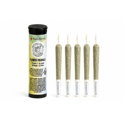 Nasha Flower Preroll 5pk 1g Indica Hybrid MVP23