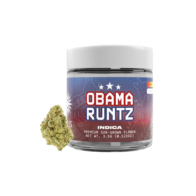 A photograph of Solis Flower 3.5g Indica Obama Runtz (16ct)