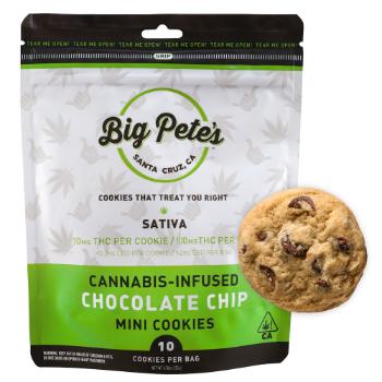 A photograph of Big Pete's Chocolate Chip 10pk Sativa 100mg