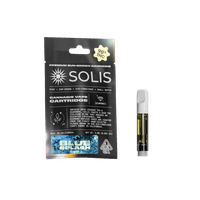 A photograph of Solis Diamond Enhanced Cartridge 1g Hybrid Blue Splash