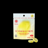 A photograph of Solis Gummies Sativa Summer Lemon 2pk