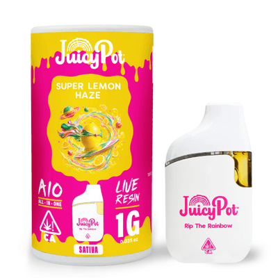 JuicyPot Live Resin All-In-One 1g Sativa Super Lemon Haze