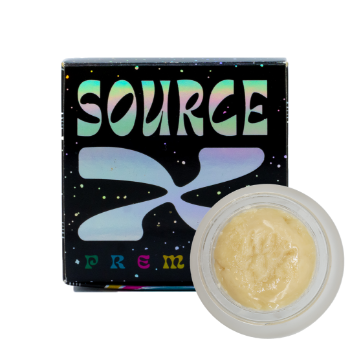 A photograph of Source Cannabis Rosin 1g Indica-Hybrid Creme Brulee