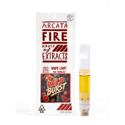 Arcata Fire 100% Cured Resin Cartridge 1g Hybrid Wild Burst