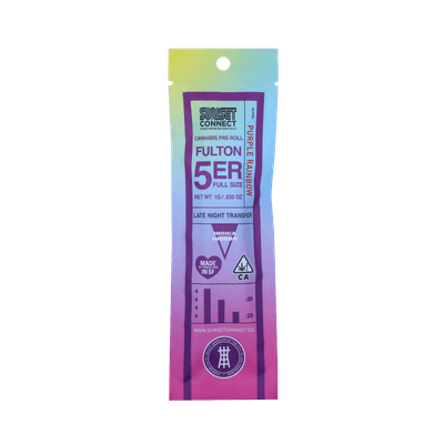 Sunset Connect Preroll 1G Fulton 5er Indica Purple Rainbow