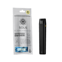 A photograph of Solis All-In-One Vape 1g Hybrid Blue Splash